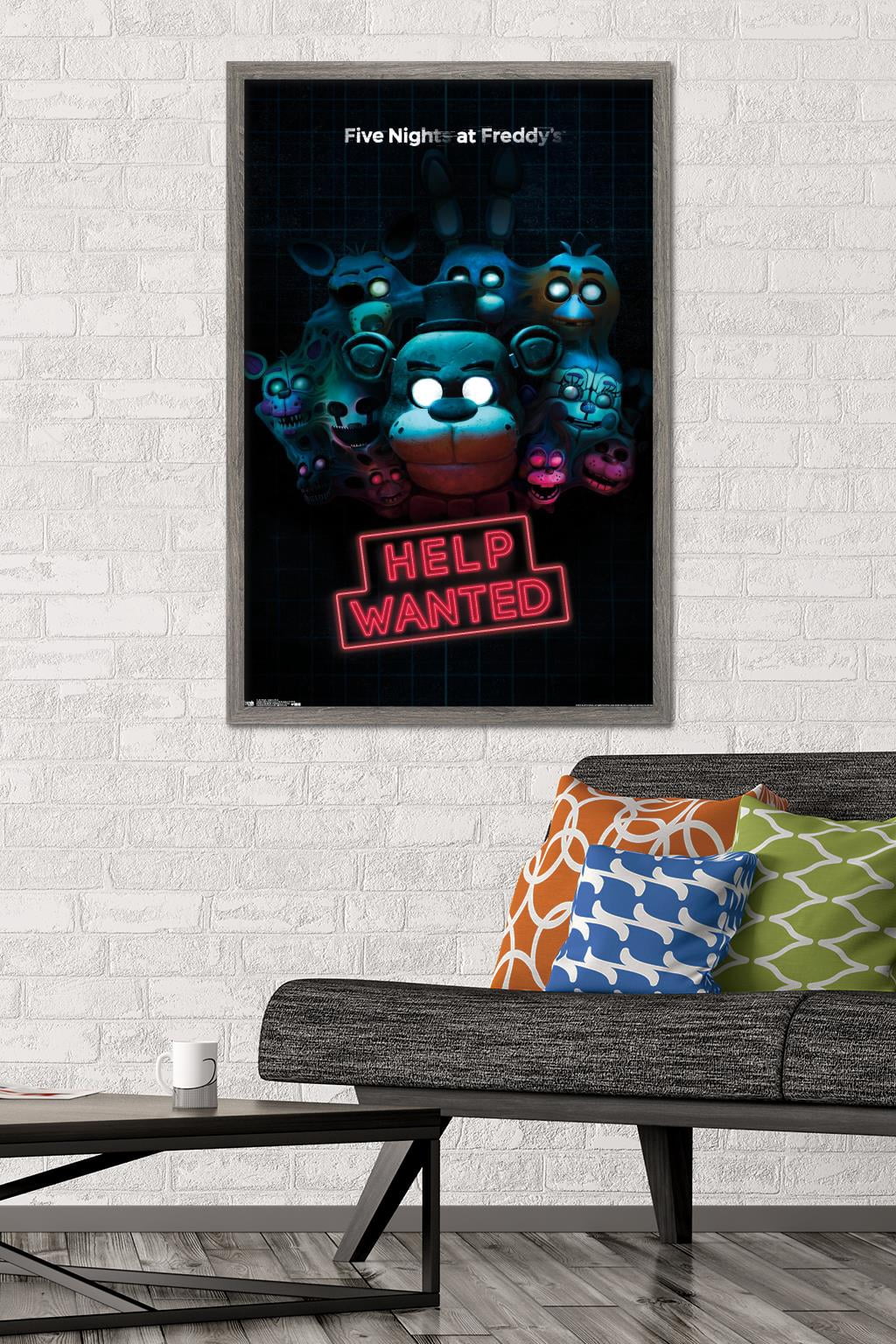 Five Nights at Freddy's - Help Wanted Wall Poster, 22.375" x 34", Framed