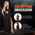 thumbnail image 3 of Disfraz Roma Diosa Hermosa 3 Piezas Negro y Dorado S/M, 3 of 9