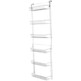 thumbnail image 3 of Everyday Home  5 Foot Overdoor Rack with 6 Baskets - White, 3 of 3