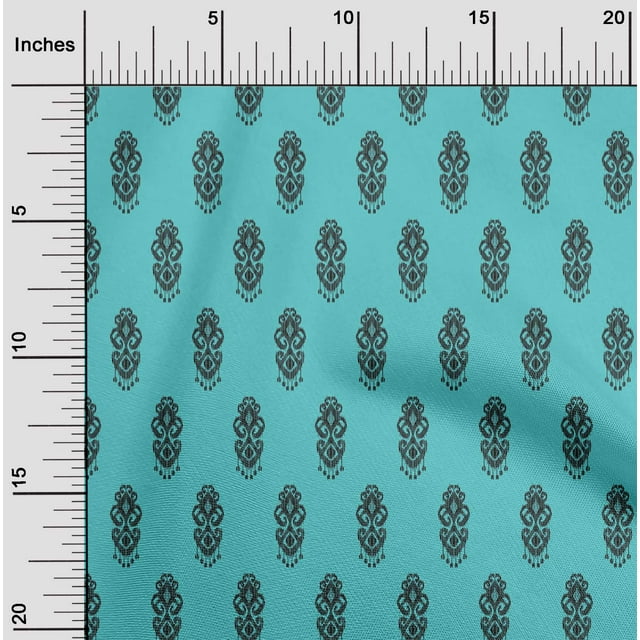 oneOone Coton Tissu Imprimé Ethnique Ikat 1 Yard 56 Inch Wide
