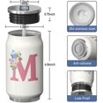 thumbnail image 3 of 12 Oz Beige Coffee Travel Mug for Mom with Lid, Double Wall Vacuum Reusable Stainless Steel Water Bottle Leak Proof Insulated Hot Cold Coffee Cup Gift for Mothers Day(1pcs), 3 of 5