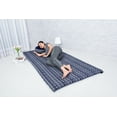 thumbnail image 3 of Leewadee Rollable Floor Mat L – Comfortable and Rollable Thai Mattress, Soft Massage Mat Filled with Kapok, Perfect to Use as a Sleeping Mat 75 x 39 inches, Blue White, 3 of 8