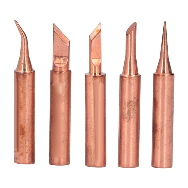 Uadme Punta de Soldador - Juego de Accesorios de Cobre para Cabezal de Soldadura de Punta de Soldador de 5 Piezas C‑900M‑T