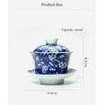 thumbnail image 2 of Chinese Tea Service Porcelain Tea Cup Teapots Cup And Saucer Blue And White Ceramic Gaiwan Vintage Kung Fu Tea Sets, 2 of 9