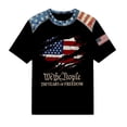 thumbnail image 3 of 250 Anniversary Usa Shirt Women Soft And Flowy Casual T Shirt For Comfortable Relaxed Fit Everyday Basic Top With Classic Design, 3 of 3