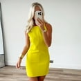 thumbnail image 4 of Fashion Summer Dresses 2024 Womens Dresses Bodycon Sleeveless Mini Dress White Red Blue Black Yellow Dress Vacation Dresses, 4 of 9