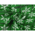 thumbnail image 6 of oneOone Rayon Green Fabric Merry Christmas Quilting Supplies Print Sewing Fabric By The Yard 56 Inch Wide-1K3, 6 of 6
