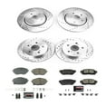 thumbnail image 3 of Power Stop Front and Rear Ceramic Brake Pad and Drilled & Slotted Rotor Kit K7925, 3 of 5