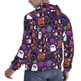 thumbnail image 6 of Balery Halloween Sweet Candy Pattern Mens Hoodie Kangaroo Pocket Hoodie Pullover Hooded Sweatshirt Ideal for Daily Wear Travel and Home-Small, 6 of 7