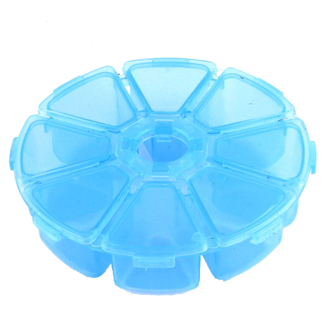 Unique Bargains Plastic 8 Compartments Storage Box Case Organizer