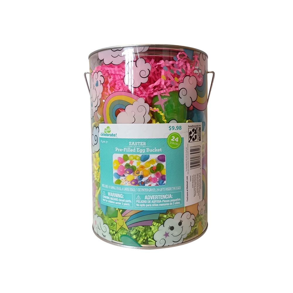 Way to Celebrate Easter Giftable Bucket Astm!Prifiable Easter Eggs!