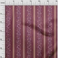 thumbnail image 2 of oneOone Cotton Jersey Dark Magenta Fabric Stripe & Geometric Ethnic Dress Material Fabric Print Fabric By The Yard 58 Inch Wide, 2 of 4