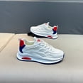 thumbnail image 4 of Men's Breathable Mesh Sneakers - Lightweight Non-Slip Sole & Cushioned Insole, Low-Top Lace-Up Athletic Suitable for Gym,, Casual Attire, - Casual Design with Sole for Fitness and Daily Use, 4 of 5