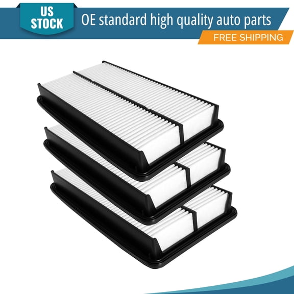 YXPCARS 3PCS Front Engine Air Filter for Honda Odyssey 2005-2010 Pilot 2009-2015 Acura MDX 2007-2009, New Air Filter Replacement (CA10013)