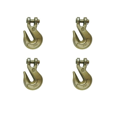 

4 Pack Heavy Duty G70 1/2 Clevis Grab Hook Flatbed Truck Trailer Transport Tow Chain Hook 11300 lbs WLL
