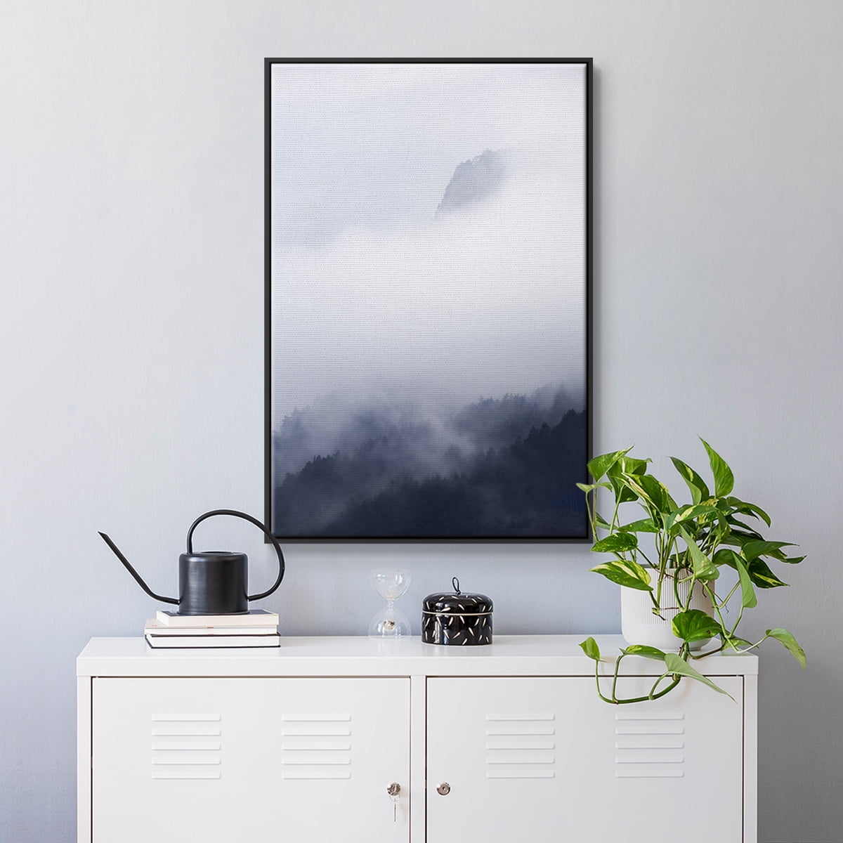 Above the Clouds Framed Premium Gallery Wrapped Canvas - Ready to Hang