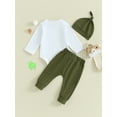 thumbnail image 4 of My First St. Patricks Day Baby Boy Girl Outfits Lucky Charm Long Sleeve Romper Pants Beanie 3 6 9 12 18 Months Spring Clothes Set, 4 of 8