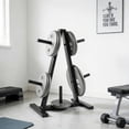 thumbnail image 3 of Weight Rack for Plates,Blacksmith Weight Plate Rack Weight Tree with 300 lb Max Capacity for Home Gym, Black, 3 of 7
