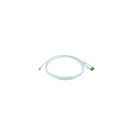 UPC: 0844660060079 | Monoprice 6  Mini DisplayPort Female to DisplayPort Male 32AWG Cable White 106007
