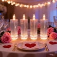 thumbnail image 2 of Diamond Plastic LED Flameless Candles for Home Table Decor, Battery Operated Fake Candle, 2 of 8