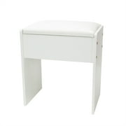 JBLCC Vanity Chair, Upholstered Seat Vanity Stool for Bedroom Vanity Desk, White