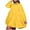 Yellow, variant on Womens Babydoll Dress Fall Long Sleeve Lapel Button down Mini Dress Plus Size Ruffle Tiered A Line Pleated Dress