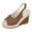 Brown, variant on Rokment Platform Wedge Dressy Sandals for Women Ladies 2026 Trendy Casual Suede Chunky High Heels Adjustable Slingback Espadrilles Heeled Dress Summer Shoes Beige Size 6.5