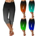 thumbnail image 2 of Yuanlook Womens Ombre Gradient Capri Jogger Pants Streetwear Style Casual Trousers Size S-XXXL, 2 of 7
