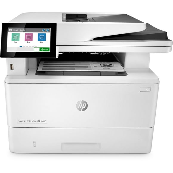 Restored HP LaserJet Enterprise MFP M430f Monochrome All-in-One Printer with built-in Ethernet & 2-sided printing (3PZ55A),white, Large(Refurbished)