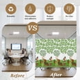 thumbnail image 5 of St. Patrick's Day Window Privacy Film, Green Lucky Clovers Dog Static Cling UV Sun Blocking Heat Control Window Tint Day and Night, Non-Adhesive Reusable One Way Windows Privacy Cover 23.6''x59'', 5 of 7