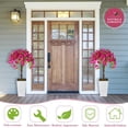 thumbnail image 4 of 4FT Artificial Bougainvillea Tree with White Planter, Decorative Silk Floral Topiary for Indoor and Outdoor Home and Porch Decoration, 4 of 6
