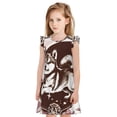 thumbnail image 1 of Kdxio Robe de Nuit Vintage Husky Imprimé Chien pour Petites Filles Princesse Été Manches Courtes Pyjama-Medium, 1 of 6