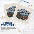 thumbnail image 4 of (2 Pack) Winston Salem Stickers - North Carolina Stickers - Twin City Sticker - 5" On Longest Side - Sticks to Smooth Flat Surfaces - Made in USA - BMCS18435, 4 of 7