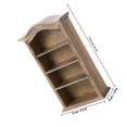 thumbnail image 2 of LITINKIMI Miniature Shelf Wooden Brown For Collectors 1Set, 2 of 7