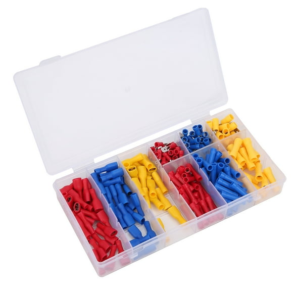 Insulated Electrical Terminal,222pcs Electrical Wire Connector Electrical Wire Crimp Wire Terminals Professionally Tested