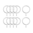 thumbnail image 1 of Anillos de Clips para Cortinas de Metal Fuerte a Prueba de Óxido 1.1" Diámetro Interior Paquete de 10 Blanco, 1 of 4
