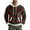 White, variant on CharmCyan Men's Hooded Sweatshirt with Classic Plaid Print Long Sleeve Pullover Casual Fit Drawstring Hood Kangaroo Pocket Army Green L