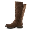 thumbnail image 4 of PATRIZIA KABUTA-BOOTA Women’s Extended Calf Tall Boot – Faux Fur Lined Slouch Boot with Buckle Strap, 4 of 9