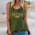 thumbnail image 2 of Pompotops Women's Casual Loose Round Neck Leopard MOM Print Undershirt Tops, 2 of 3