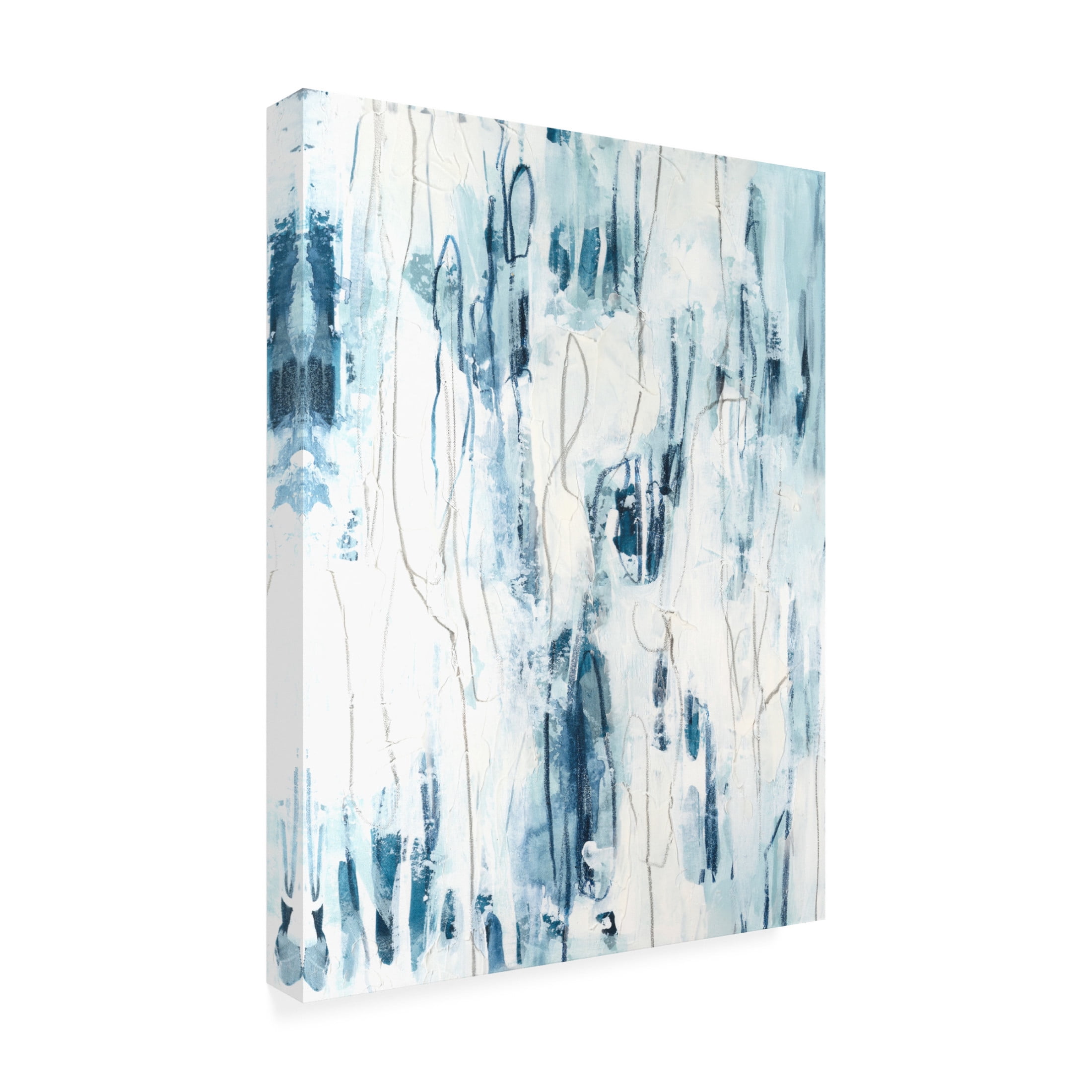 Canvas Wall Art - June Erica Vess 'Sea Silk II' Wall Art for Living Room, Bedroom, or Office Décor by Trademark Fine Art - 35 x 47 Inches