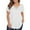 White, variant on TQWQT Women's Plus Size Tops 4x-5x Sexy Short Sleeve Tops Basic Plain Tees V Neck Criss Cross T Shirts Large Casual Clothes for Women Red 4XL
