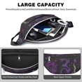 thumbnail image 4 of Fanny Pack Psychedelic Halloween Pattern Waist Pack Bag,Running Cross Bag,Waterproof Large Fanny Packs for Women Men for Travel Running Hiking Cycling, 4 of 6