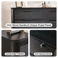 thumbnail image 5 of CQSXDA Modern 8 Drawer Dresser with Fluted Design 52 Inch Wide Wooden Chest for Bedroom and Living Room Storage, Black, 5 of 8