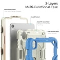 thumbnail image 4 of TECH CIRCLE Bumper Case for iPad Mini 6th Generation, iPad Mini 6 Case 8.3" 2021, Shockproof Cute Kids Case with Screen Protector & Pencil Holder & Hand Strap & Kickstand & Shoulder Strap, Blue, 4 of 7