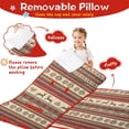 thumbnail image 3 of Red and Brown Christmas Pattern Toddler Nap Mats for Kids Preschool,50"x20" Sleeping Mat Bag or Kids,Toddler Sleeping Bag,Toddler Nap Mat or Daycare, 3 of 6