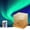 1pcs, variant on Northern Lights Projector,1/2/3PCS 16 Colors Rechargeable Aurora Glow Cube Lamp with Dynamic Ripple Effect,Wooden Base,Remote Control,Dimmable Night Light,Ideal Gift for Kids and Teens