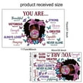 thumbnail image 6 of Wall Decals for Girls Toddler Bedroom,Black Girl Magic Inspirational Quotes Wall Stickers,Motivational Saying African American Girls Wallpaper for Baby Bedroom Room Wall Decor Decoration, 6 of 8