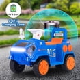 thumbnail image 3 of OLAKIDS Ride on Car, 6V Electric Toy for Kids with Radar, Rocket, MP3, USB, Horn, Power Display, Headlight, 4-Wheeler Battery Powered Quad Gift for Toddlers Boys Girls Age 3+, 3 of 7