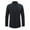 Black, variant on ameIAEA Men's Cotton Linen Shirts Long Sleeve Button Down Shirts Solid Color Casual Pullover Tops