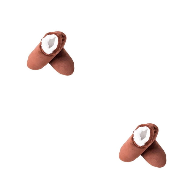 Minnieouse 1 par de zapatillas gruesas de estilo informal para el hogar para otoño e invierno para hombre, sandalias de algodón cálidas Type2 NO2